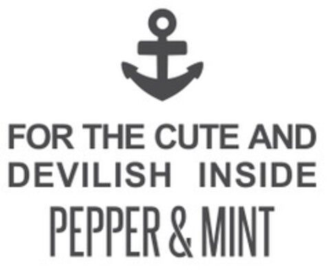 FOR THE CUTE AND DEVILISH INSIDE PEPPER & MINT Logo (EUIPO, 27.04.2016)