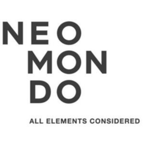 NEOMONDO ALL ELEMENTS CONSIDERED Logo (EUIPO, 30.06.2016)