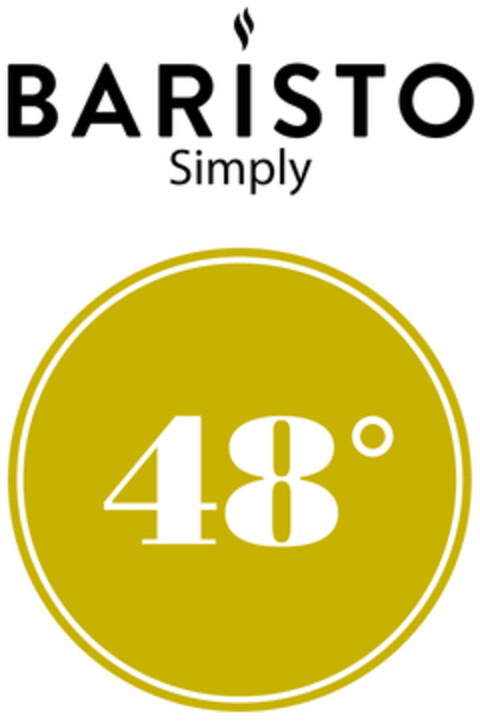 BARISTO SIMPLY 48° Logo (EUIPO, 10/12/2016)