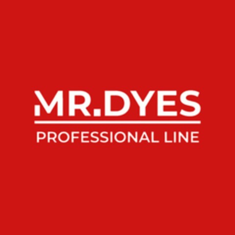 MR.DYES PROFESSIONAL LINE Logo (EUIPO, 06/21/2024)