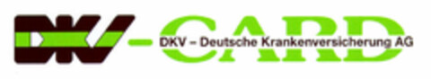 DKV-CARD DKV - Deutsche Krankenversicherung AG Logo (EUIPO, 04/01/1996)