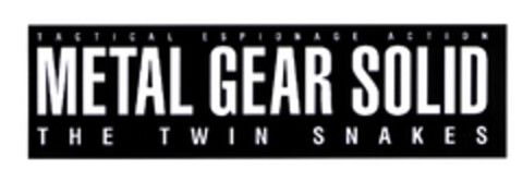 TACTICAL ESPIONAGE ACTION METAL GEAR SOLID THE TWIN SNAKES Logo (EUIPO, 01.04.2003)