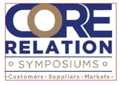 CORE RELATION SYMPOSIUMS Customers Suppliers Markets Logo (EUIPO, 09/21/2012)