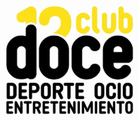 12 CLUB DOCE DEPORTE OCIO ENTRETENIMIENTO Logo (EUIPO, 11/13/2012)