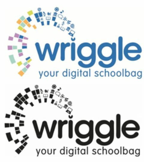 wriggle your digital schoolbag Logo (EUIPO, 07.07.2015)