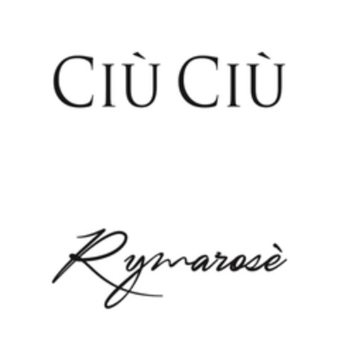 CIU' CIU' Rymarosè Logo (EUIPO, 06/21/2018)