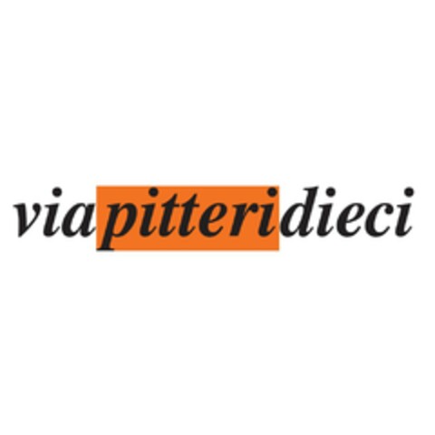 VIAPITTERIDIECI Logo (EUIPO, 10/29/2020)