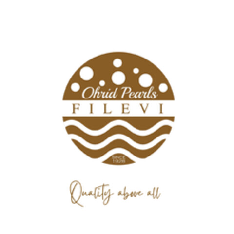 Ohrid Pearls FILEVI Since 1928 Quality above all Logo (EUIPO, 08/02/2022)