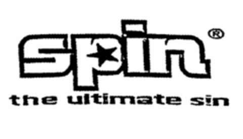 spin the ultimate sin Logo (EUIPO, 17.11.1998)