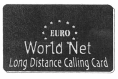 EURO World Net Long Distance Calling Card Logo (EUIPO, 06/16/2000)