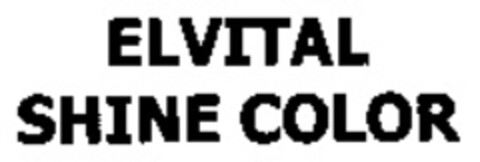 ELVITAL SHINE COLOR Logo (EUIPO, 03/10/2004)