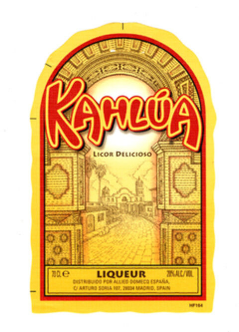 KAHLÚA LICOR DELICIOSO Logo (EUIPO, 01/26/2005)