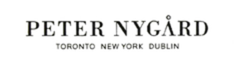 PETER NYGÅRD TORONTO NEW YORK DUBLIN Logo (EUIPO, 11.03.2005)