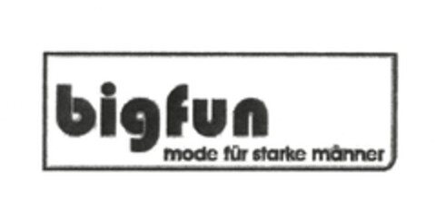 bigfun mode für starke männer Logo (EUIPO, 13.12.2005)