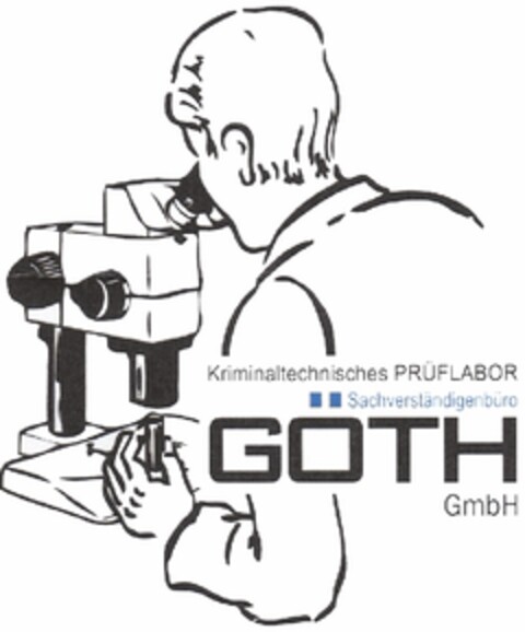 Kriminaltechnisches PRÜFLABOR Sachverständigenbüro GÖTH GmbH Logo (EUIPO, 04.02.2011)