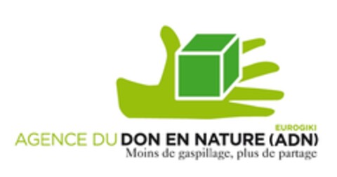 AGENCE DU DON EN NATURE (ADN) EUROGIKI Moins de gaspillage, plus de partage Logo (EUIPO, 01/19/2012)