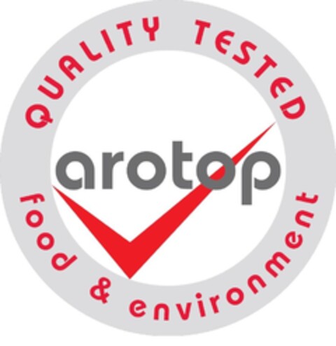 arotop - QUALITY TESTED - food & environment Logo (EUIPO, 01/10/2013)