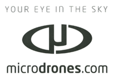 YOUR EYE IN THE SKY microdrones.com Logo (EUIPO, 08/20/2013)