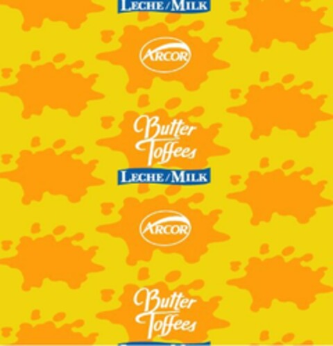 ARCOR BUTTER TOFFEES LECHE/MILK Logo (EUIPO, 30.05.2016)