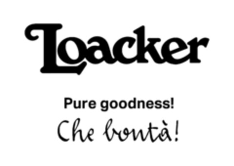 Loacker Pure goodness! Che bonta! Logo (EUIPO, 23.10.2019)