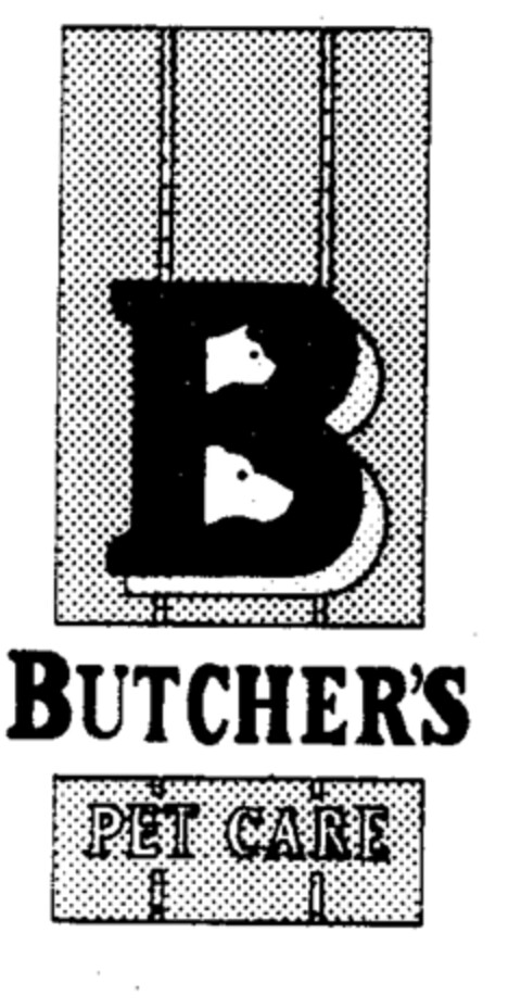 B BUTCHER'S PET CARE Logo (EUIPO, 04/01/1996)
