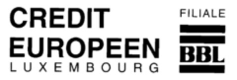 CREDIT EUROPEEN LUXEMBOURG Filiale BBL Logo (EUIPO, 26.06.1996)