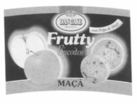 DAN CAKE Quality Frutty Biscoitos com polpa de maçã MAÇÃ Logo (EUIPO, 09.11.2001)