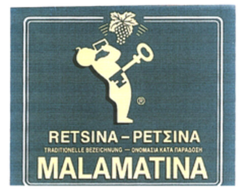 RETSINA - PETΣINA MALAMATINA Logo (EUIPO, 23.09.2003)