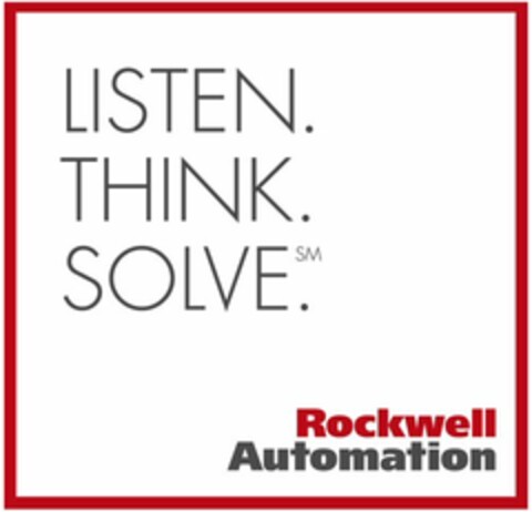 LISTEN. THINK. SOLVE. Rockwell Automation Logo (EUIPO, 15.12.2006)