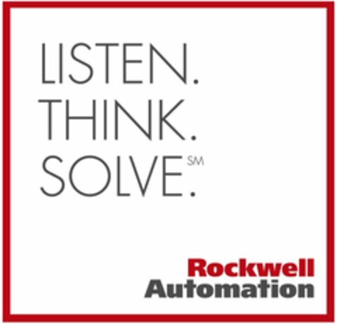 LISTEN. THINK. SOLVE. Rockwell Automation Logo (EUIPO, 12/15/2006)