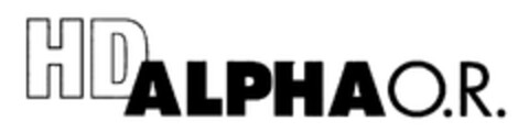 HD ALPHAO.R. Logo (EUIPO, 27.06.2007)
