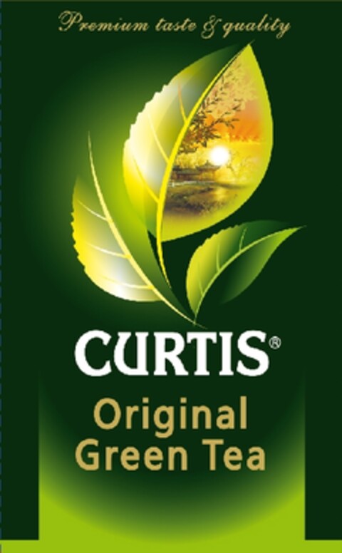 Premium taste & quality CURTIS original Green Tea Logo (EUIPO, 27.01.2012)