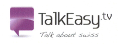 TalkEasy.tv / Talk about Swiss Logo (EUIPO, 16.07.2012)