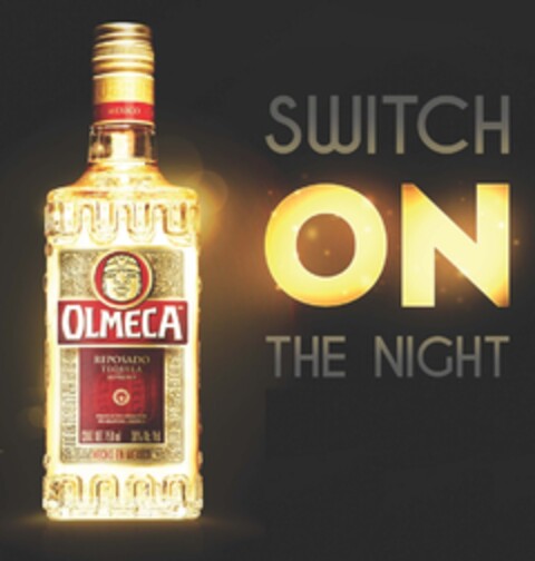 MEXICO OLMECA SWITCH ON THE NIGHT REPOSADO TEQUILA SUPREMO PRODUCTO ORIGINAL DE ARANDAS JALISCO HECHO EN MEXICO Logo (EUIPO, 10/04/2013)