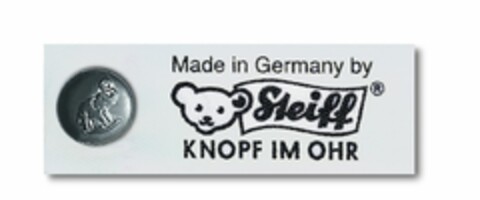 Made in Germany by Steiff Knopf im Ohr Logo (EUIPO, 04/16/2014)