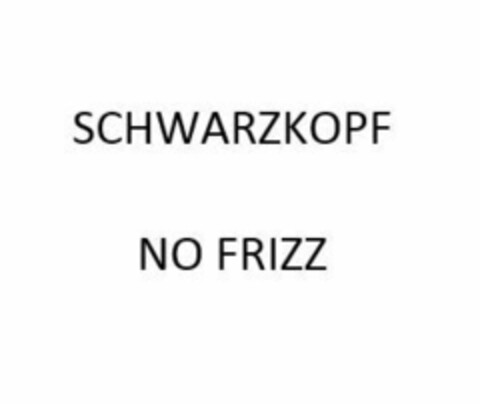 SCHWARZKOPF NO FRIZZ Logo (EUIPO, 15.03.2016)