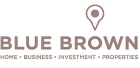 BLUE BROWN HOME BUSINESS INVESTMENT PROPERTIES Logo (EUIPO, 24.03.2016)