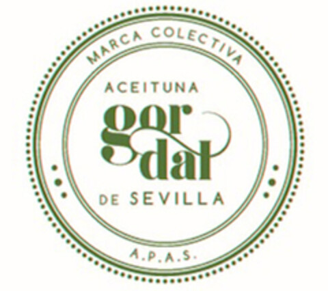 Marca Colectiva Aceituna Gordal de Sevilla A.P.A.S. Logo (EUIPO, 07/26/2016)