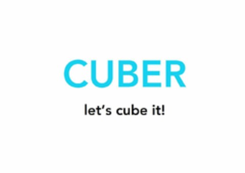 CUBER let's cube it! Logo (EUIPO, 15.11.2019)