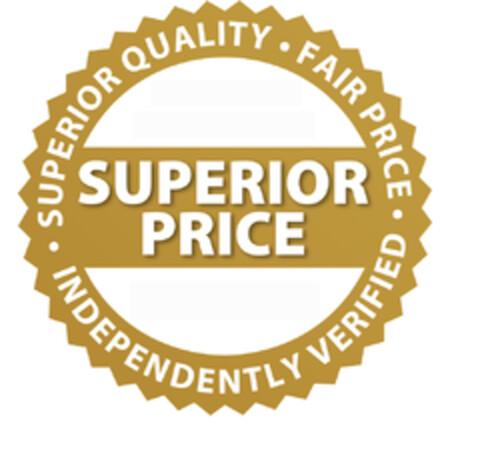 SUPERIOR PRICE, SUPERIOR QUALITY, FAIR PRICE, INDEPENDENTLY VERIFIED Logo (EUIPO, 23.12.2020)