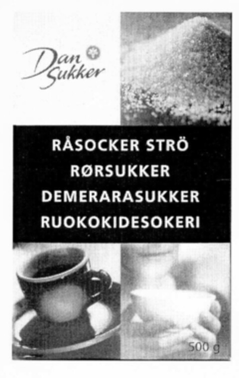 Dan Sukker RÅSOCKER STRÖ RØRSUKKER DEMERARASUKKER RUOKOKIDESOKERI Logo (EUIPO, 31.01.2002)
