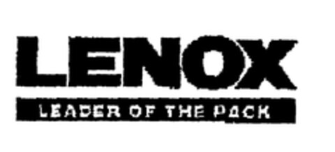 LENOX LEADER OF THE PACK Logo (EUIPO, 09/16/2002)