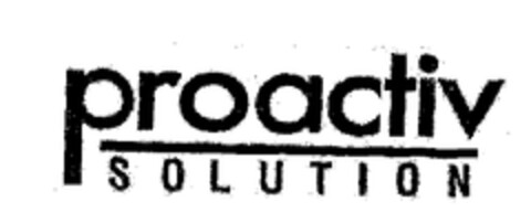 proactiv SOLUTION Logo (EUIPO, 31.10.2003)