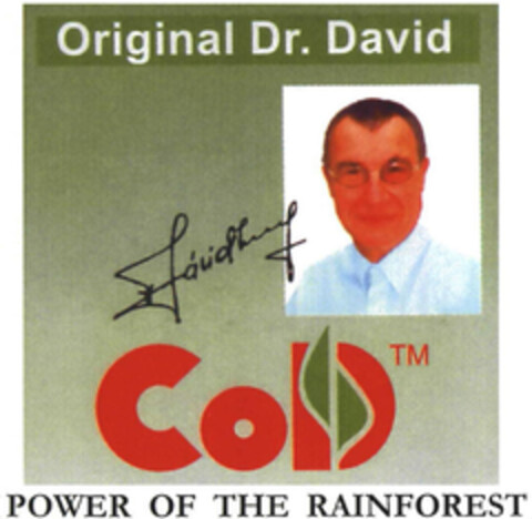 Original Dr. David CoD POWER OF THE RAINFOREST Logo (EUIPO, 07.04.2005)