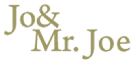 JO & MR. JOE Logo (EUIPO, 04.04.2014)