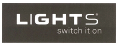 LIGHTS switch it on Logo (EUIPO, 05/15/2014)