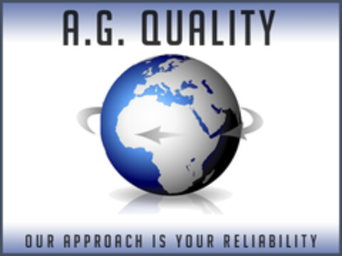 A.G. QUALITY - OUR APPROACH IS YOUR RELIABILITY Logo (EUIPO, 05.08.2015)