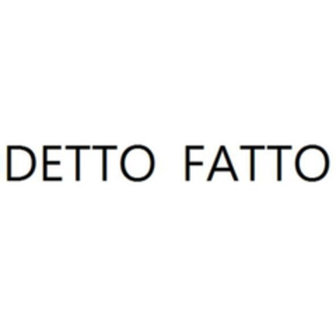 DETTO FATTO Logo (EUIPO, 09/25/2015)