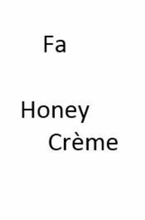 Fa Honey Crème Logo (EUIPO, 18.03.2016)
