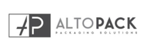 AP ALTOPACK PACKAGING SOLUTIONS Logo (EUIPO, 09/27/2017)